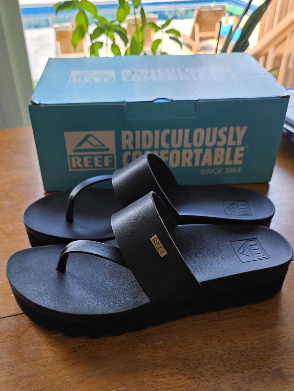 Reef Cushion Sol Hi Platform Sandals NIB